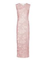 Neo Noir Tiranna Big Flower Mesh Dress - Light Pink