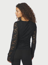 Neo Noir Lenida Lace Blouse - Black