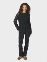 Neo Noir Lenida Lace Blouse - Black
