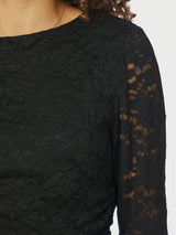 Neo Noir Lenida Lace Blouse - Black