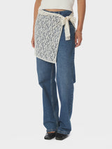 Neo Noir Diffana Wrap Skirt - Creme