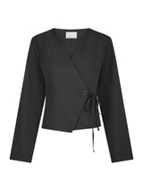 Neo Noir Simmi Eyelet Blouse - Dark Grey