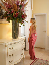 Neo Noir Colly Heavy Sateen Dress - Cherry Pink