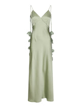 Neo Noir Colly Heavy Sateen Dress - Mint Green