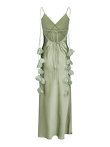 Neo Noir Colly Heavy Sateen Dress - Mint Green