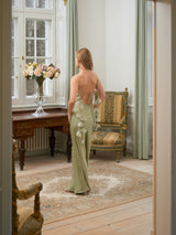 Neo Noir Colly Heavy Sateen Dress - Mint Green