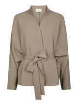 Neo Noir Ellery Crepe Blouse - Taupe