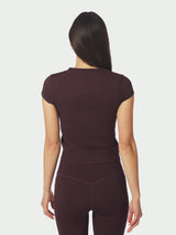 Neo Noir Ettia Baby Tee - Burgundy