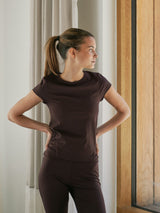 Neo Noir Ettia Baby Tee - Burgundy