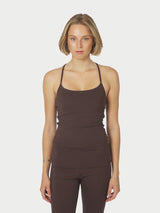 Neo Noir  Tirri Top - Chocolate Brown