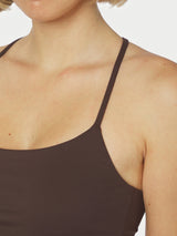 Neo Noir  Tirri Top - Chocolate Brown