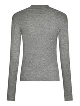 Neo Noir Teddu Fine Rib Blouse - Antracit melange