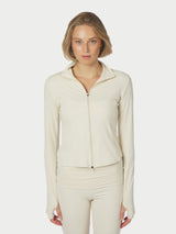 Neo Noir Nolana Zip Blouse - Ivory