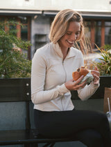 Neo Noir Nolana Zip Blouse - Ivory