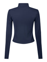 Neo Noir Nolana Zip Blouse - Navy