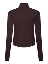 Neo Noir Nolana Zip Blouse - Burgundy