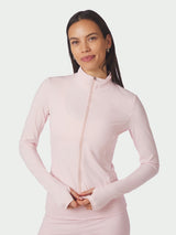 Neo Noir Nolana Zip Blouse - Light Pink