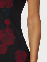 Neo Noir Celinie Rose Dress - Black