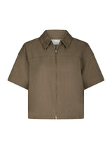 Neo Noir Madicken Structure Blouse - Taupe