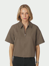 Neo Noir Madicken Structure Blouse - Taupe