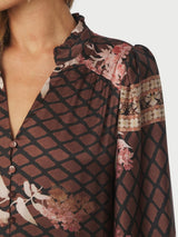 Neo Noir Nova Botanical Border Dress