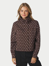Neo Noir Callisa Dot Jacket - Brown