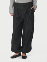 Neo Noir Fayla Denim Balloon Pants - Black