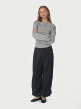 Neo Noir Fayla Denim Balloon Pants - Black