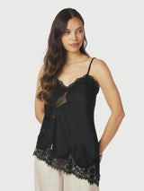 Neo Noir Viole Lace Top - Black