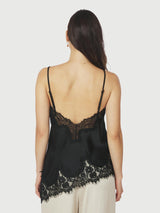 Neo Noir Viole Lace Top - Black