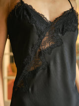 Neo Noir Viole Lace Top - Black