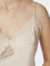 Neo Noir Viole Lace Top - Champangne