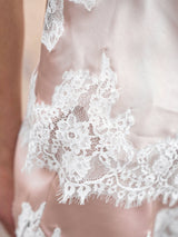 Neo Noir Viole Lace Top - Champangne