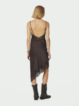 Neo Noir Sorelle Lace Dress - Dark Brown