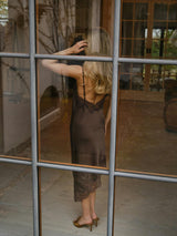 Neo Noir Sorelle Lace Dress - Dark Brown