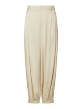 Neo Noir Fayla Drap Satin Balloon Pants - Dark sand