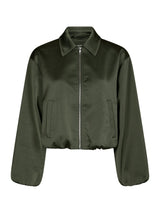 Neo Noir Denielle Hevary Sateen Jacket - Deep Green