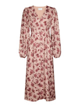 Neo Noir Jellie Print Dress - Dusty rose