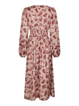 Neo Noir Jellie Print Dress - Dusty rose