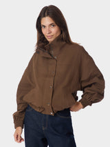 Neo Noir Selio Bomber Jacket - Brown
