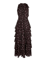 Neo Noir Marli big Dot Dress - Brown