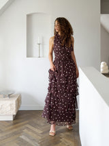 Neo Noir Marli big Dot Dress - Brown