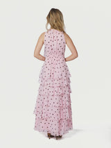 Neo Noir Marli Big Dot Dress - Light Pink