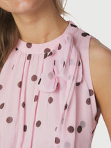 Neo Noir Marli Big Dot Dress - Light Pink