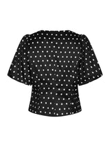 Neo Noir Anela Dot Blouse - Black