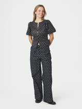 Neo Noir Anela Dot Blouse - Black