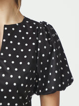 Neo Noir Anela Dot Blouse - Black