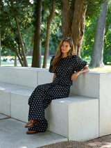 Neo Noir Anela Dot Blouse - Black