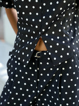Neo Noir Anela Dot Blouse - Black