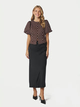 Neo Noir Anela Dot Blouse - Brown